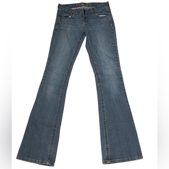 Rue21 Denim - Rue21 Blue Flare Wide Leg Jeans with Vintage Wash